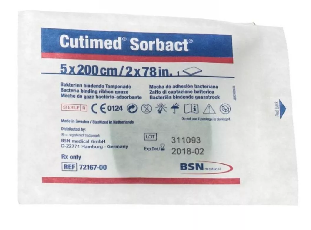 Pansament antimicrobian Cutimed Sorbact mesa 2cm x 50cm, o bucata