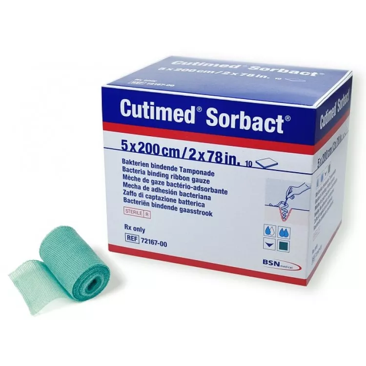 Pansament antimicrobian Cutimed Sorbact mesa 2cm x 50cm