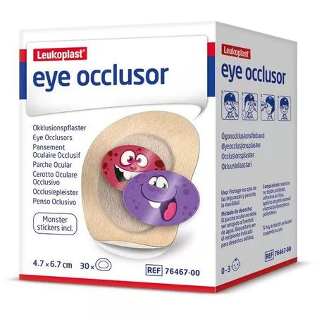 Plasturi oculari Leukoplast Eye Occlusor pentru copii, 4.7cm x 6.7cm