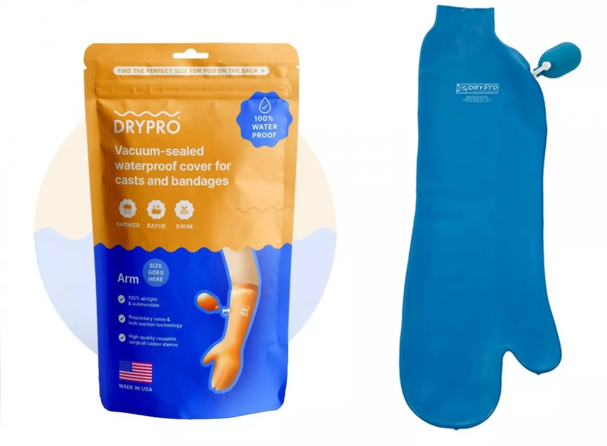 Protectie impermeabila de mana DryPro, pentru adulti, pana la cot, circumferinta a mainii de peste 25 cm, lungime 50cm