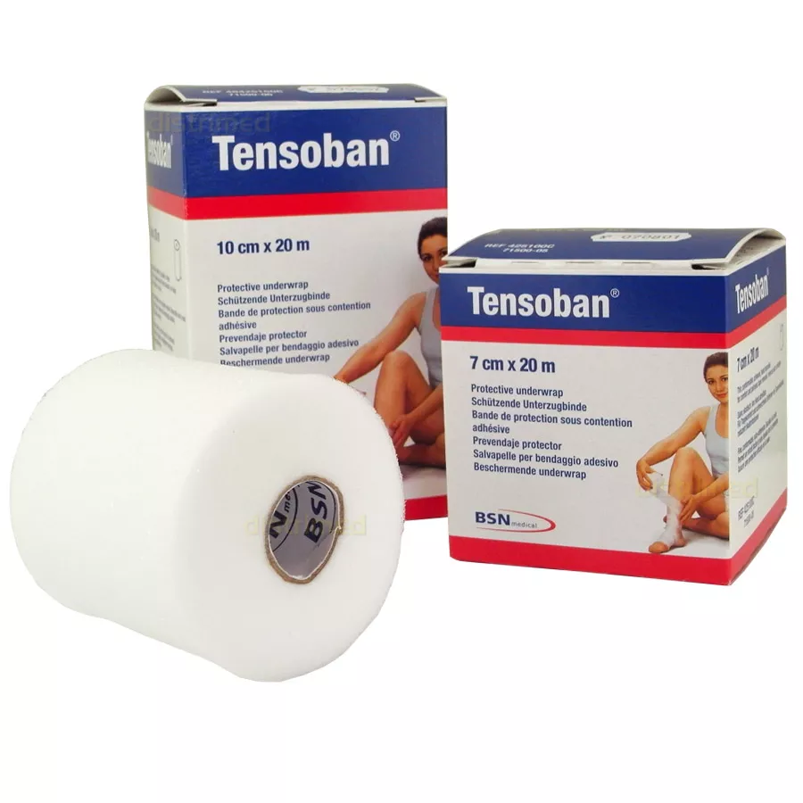 Tensoban - Bandaj protector din spuma poliuretanica 7cm x 20m Tensoban