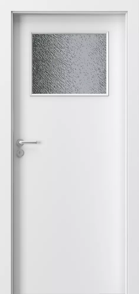 Usa de interior Minimax , Geam mic , vopsea alba , toc reglabil , dimensiuni 910 x 2070 mm,deschidere stanga sau dreapta , PortaDoors 1, [],totuldespreusi.ro