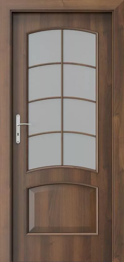 Usa de interior PortaNova 6.4 , geam mat  , folie nuc  , toc reglabil , dimensiuni 680,780,880x2060,deschidere stanga sau dreapta , PortaDoors 1, [],totuldespreusi.ro