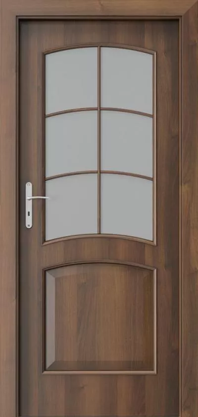 Usa de interior PortaNova 6.5 , geam mat  , folie nuc  , toc reglabil , dimensiuni 680,780,880x2060,deschidere stanga sau dreapta , PortaDoors 1, [],totuldespreusi.ro