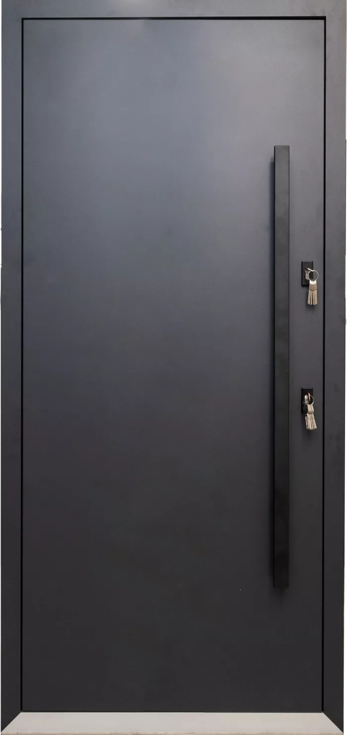 Usa exterior aluminiu , gri antracit ext / alb interior , izolatie termica 0.6W/mpK , izolatie fonica 45 dB , rezistenta apa , soare , vant certificata , 960x2050 mm,dreapta, [],totuldespreusi.ro