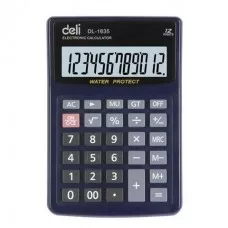 Calculator 12 dgt ,12.8*15.8cm, "waterproof" Deli 1635A