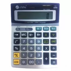 Calculator 12 dgt , 14.3*19.5 cm, front metalic si ecran rabatabil Willgo 2458