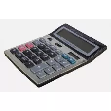 Calculator 16 dgt, 15.5*21 cm, front metalic EVOffice 2716