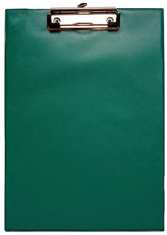 Clipboard carton plastifiat simplu, A4 (312*219mm), cu agatatoare si suport pix, Willgo - verde