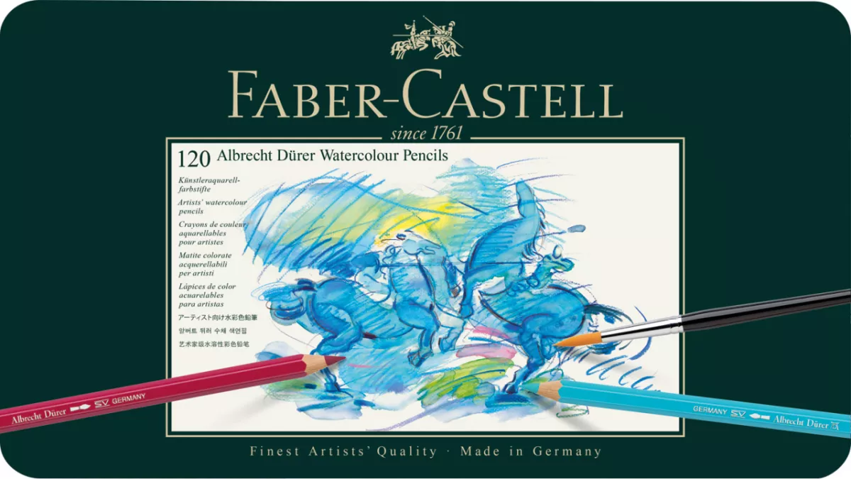 CREIOANE COLORATE ACUARELA 120 BUCATI  + CD ALBRECHT DURER FABER-CASTELL