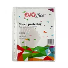 Folie protectie documente A4, 30 microni, 100 buc/set EVOffice Superior Line