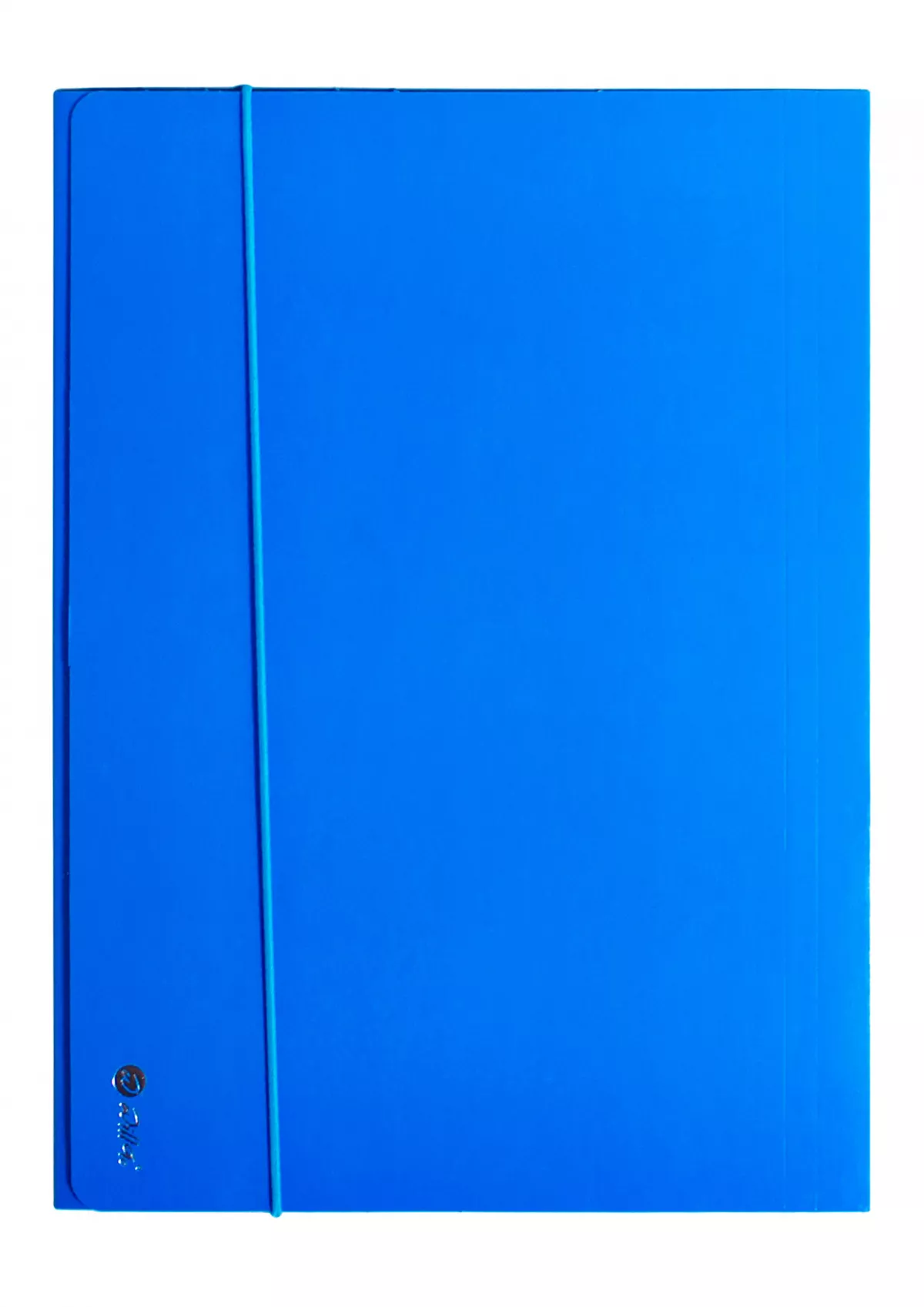 Mapa carton lucios A4 (345*250mm) 700g cu elastic pe latura mare Willgo -Albastru
