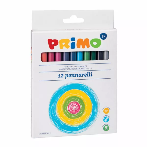 Markere colorate Morocolor Primo, 12 culori/cutie, [],crtbirotica.ro