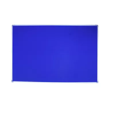 Panou din material textil albastru (fetru) 2 fete cu rama din aluminiu  120*180 cm EVOffice