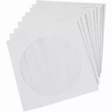 Plic pentru CD (125*125mm) ,alb ,gumat cu fereastra ,80g/mp ,clapa dreapta