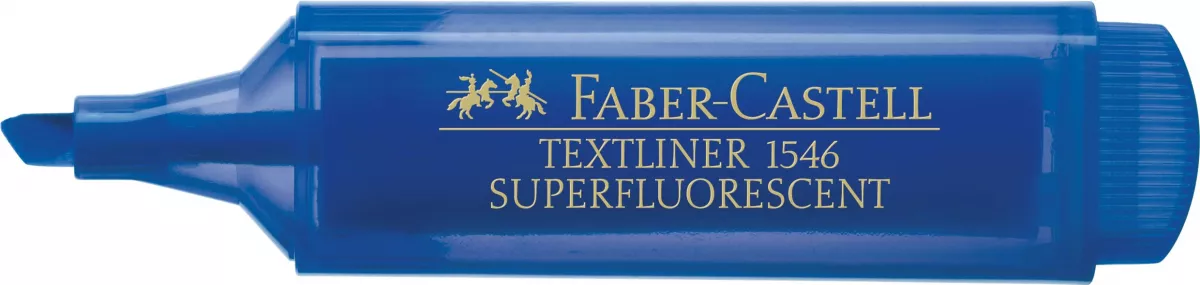 TEXTMARKER ALBASTRU SUPERFLUORESCENT 1546 FABER-CASTELL
