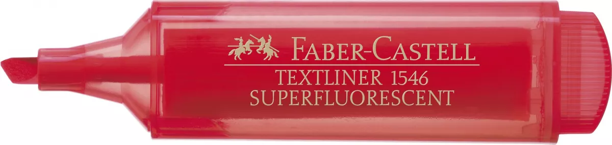 TEXTMARKER ROSU SUPERFLUORESCENT 1546 FABER-CASTELL