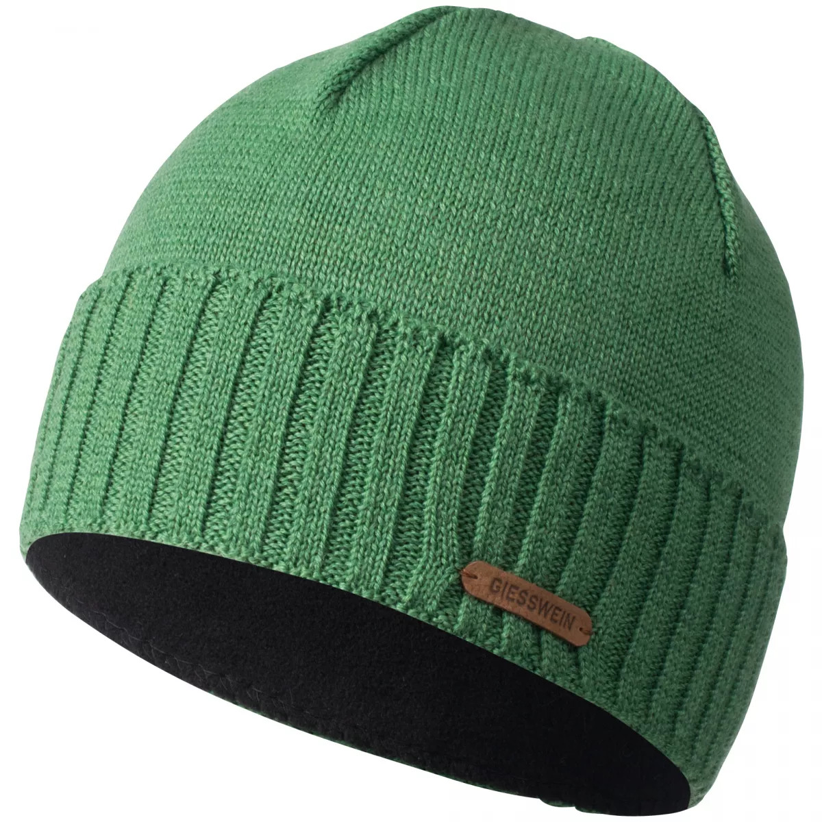 Caciula lana merino, model Wildgrat, verde