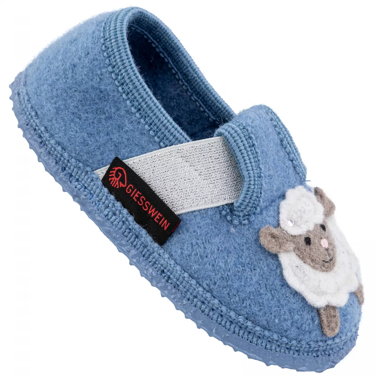 Papuci de casa din lana, model Trendlburg, albastru 24