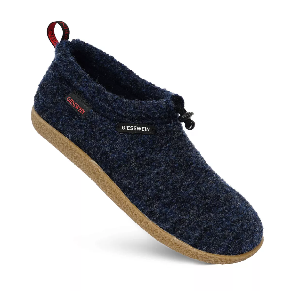 Papuci de casa din lana, model VENT, bleumarin 36
