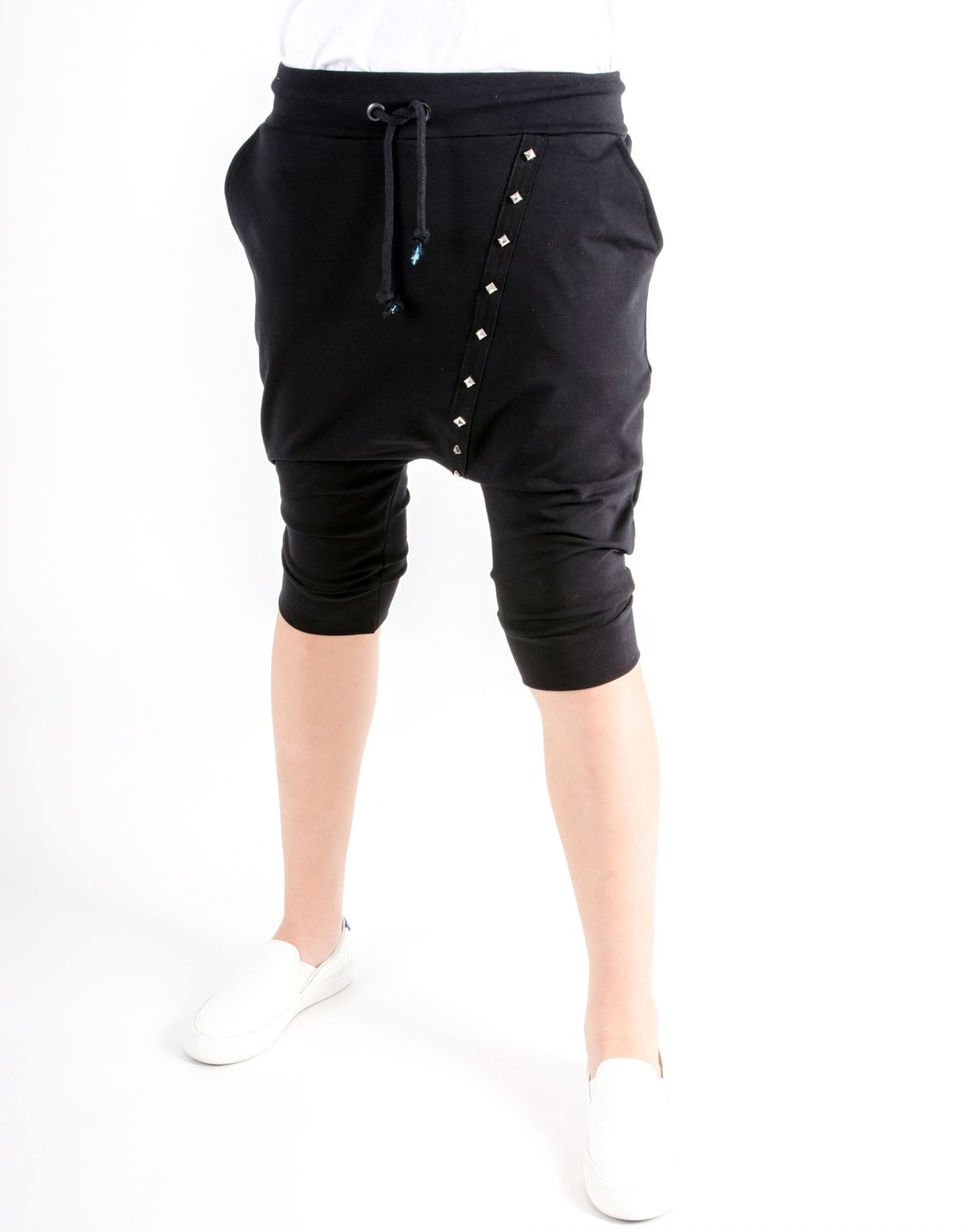 Pantaloni Scurti Pantalon Scurt Cu Tur Lasat 49bc003 Negru 1