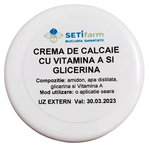 Crema de Calcaie cu Vitamina A si Glicerina 30 g