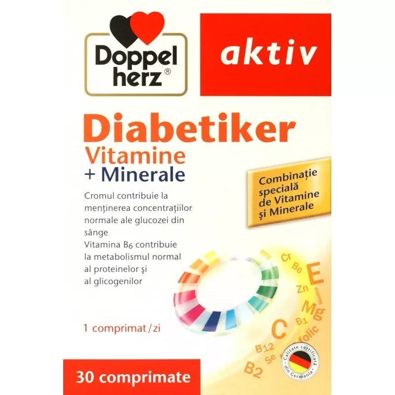 Doppelherz aktiv diabetiker vitamine+minerale  ,30 compriamte