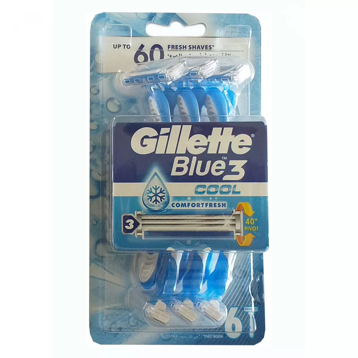 GILLETTE BLUE III PUNGA 6+2GRATIS
