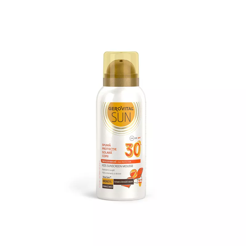 GPF46490 GSUN Spuma protectie solara copii SPF 30 Sun, 100 ml, Gerovital