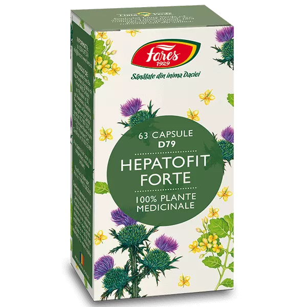 Hepatofit Forte D79, 63 Capsule, Fares
