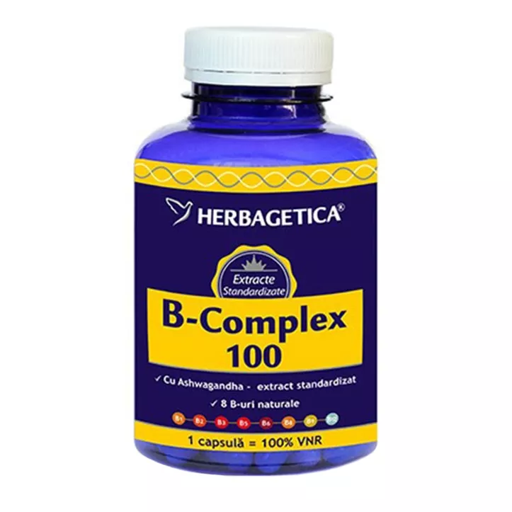 Herbagetica B Complex 100 , 60 Cps