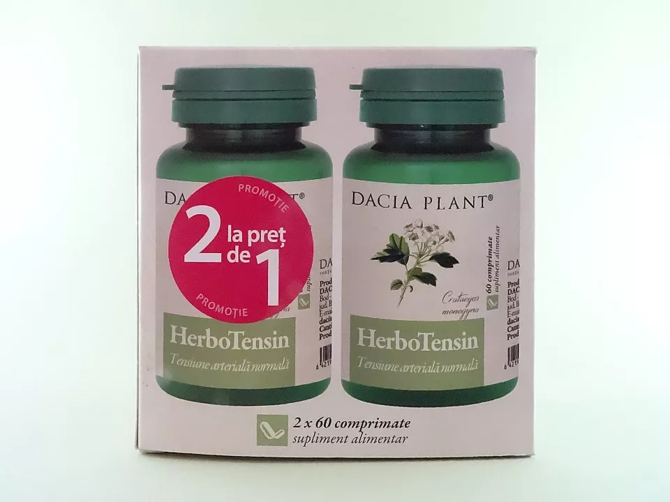 Herbotensin (Reglator Al Tensiunii), 60 Comprimate , Dacia Plant