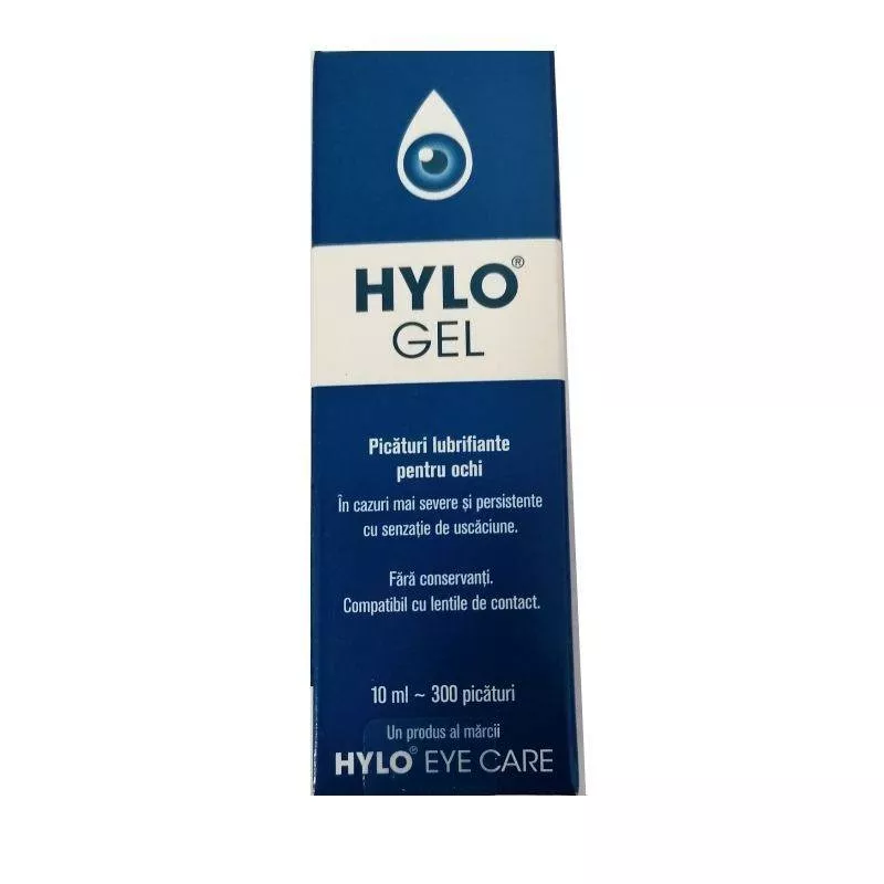 Picaturi Lubrifiante pentru Ochi Hylo-Gel, 10 ml, Ursapharm