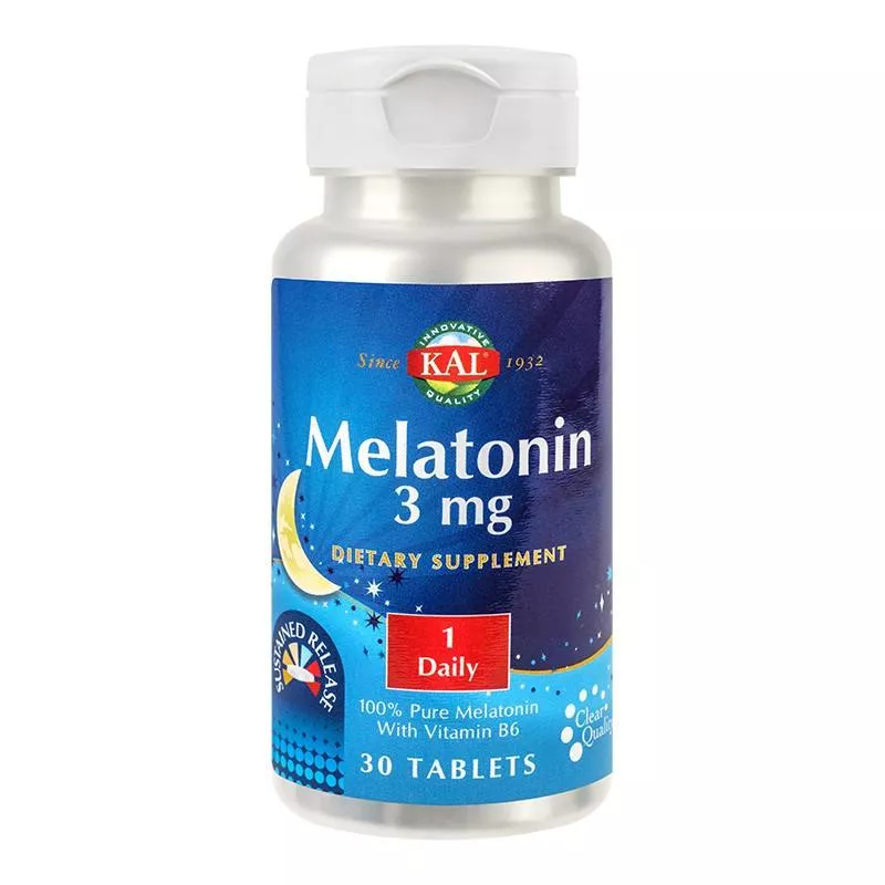 Secom melatonin 3 mg , 30 tablete cu eliberare prelungita