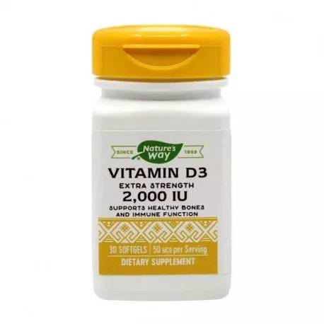 Secom Vitamina D3 2000 ui, 30 capsule