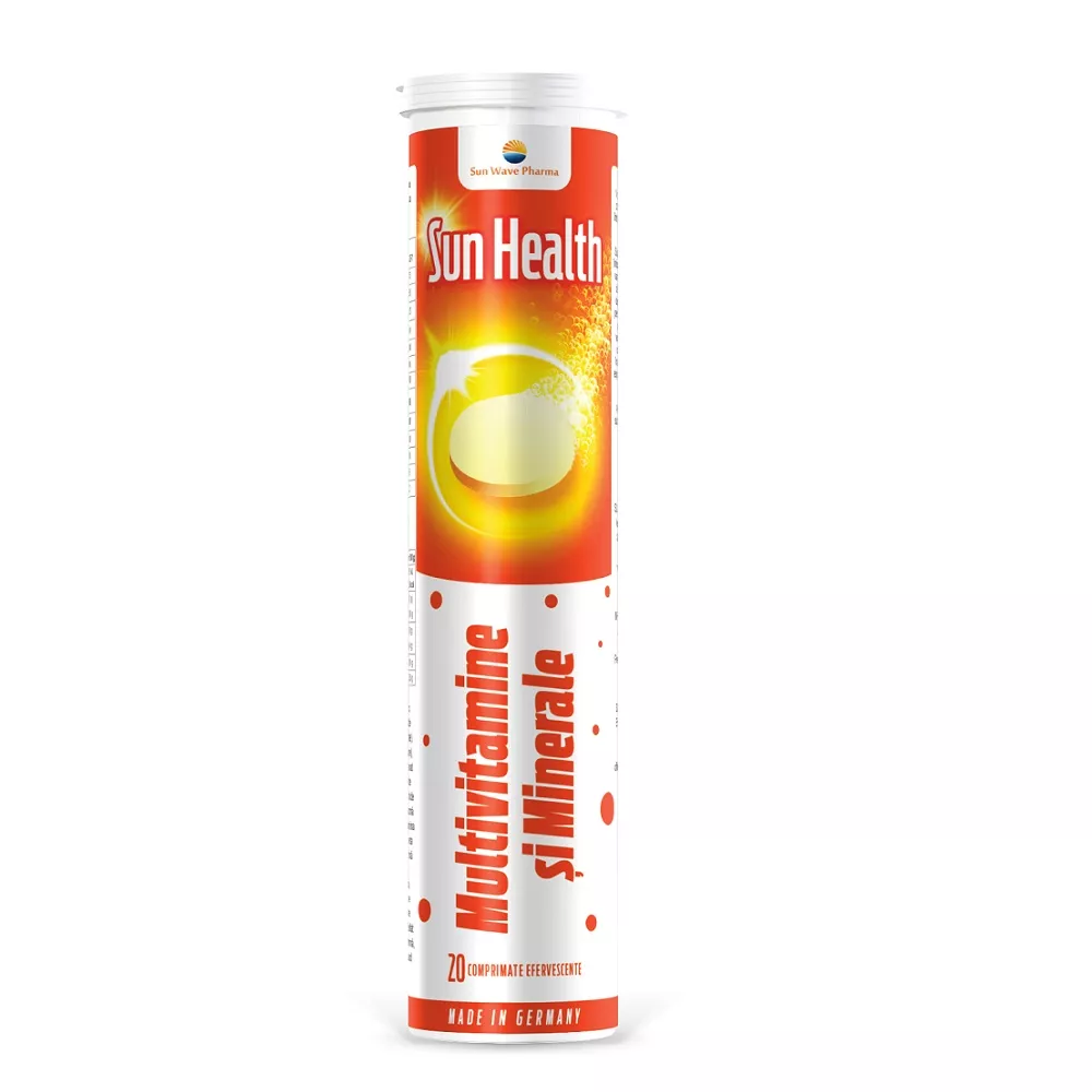 Sun Wave Pharma Sun health multivitamin+minerale comprimate effervescente