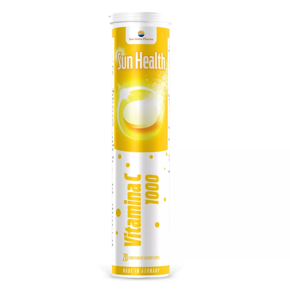 Sun Wave Pharma health fier+ vitamina c ,20 comprimate effervescente
