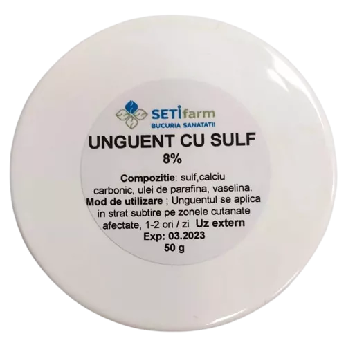 Unguent cu Sulf 8%, 50 g