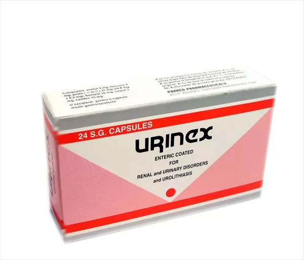Urinex, 24 Capsule Moi Gastrorezistente, Pharco