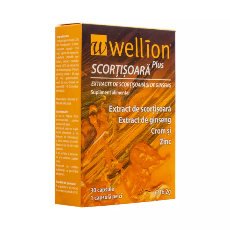Wellion scortisoara plus 30 capsule