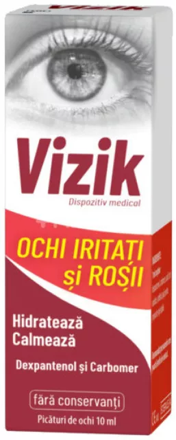Vizik Picaturi pentru Ochi Iritati si Rosii, 10 ml, Zdrovit