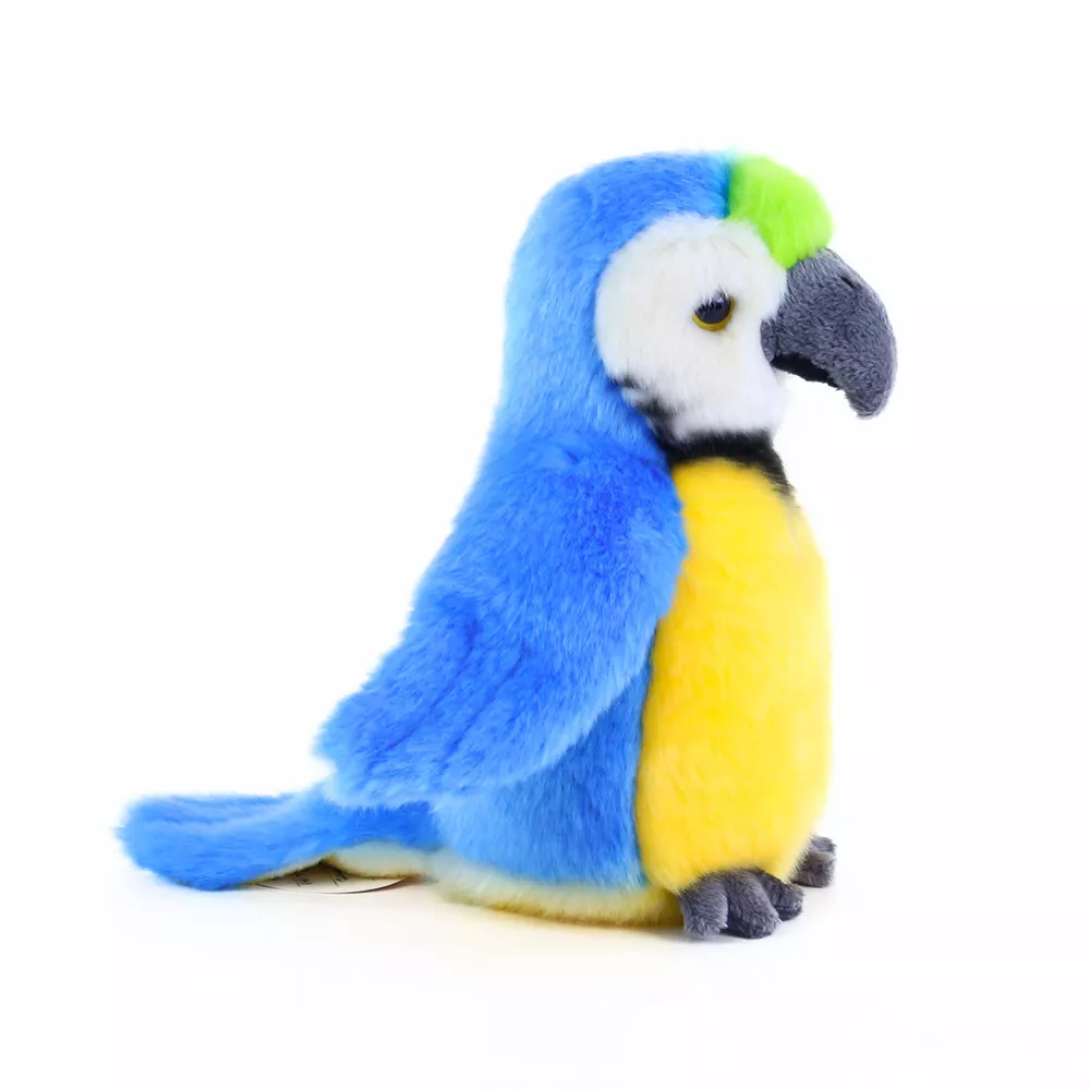 Jucărie din pluș - Papagal albăstrui, 19 cm