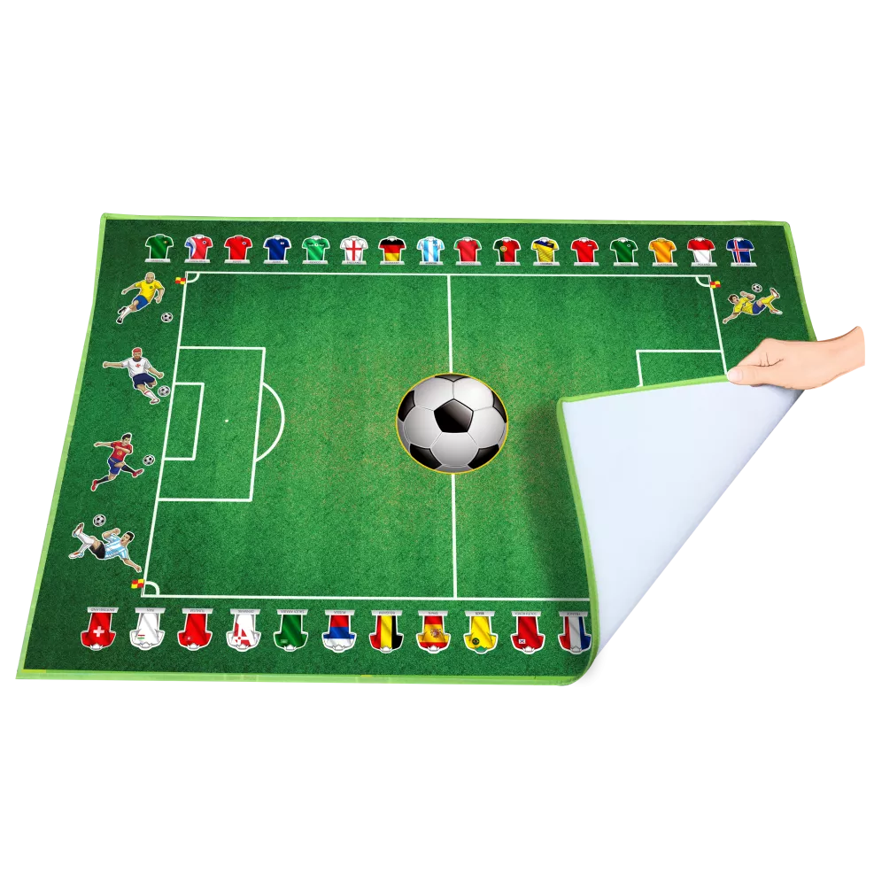 Covoraș de joacă - Teren de fotbal (150 x 100 cm)