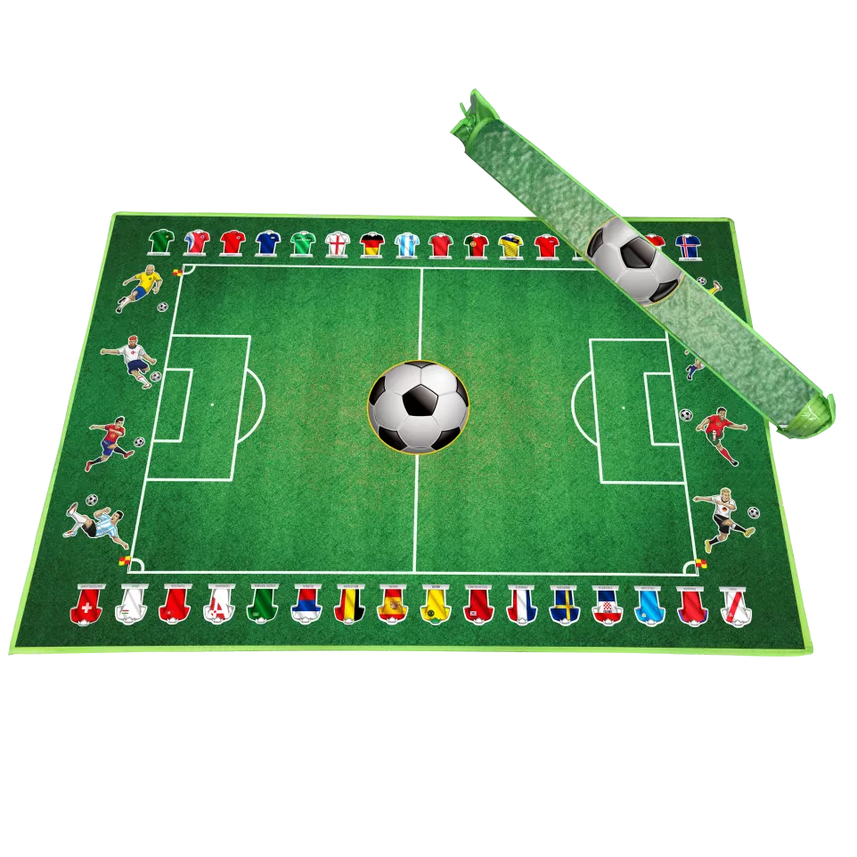Covoraș de joacă - Teren de fotbal (150 x 100 cm)