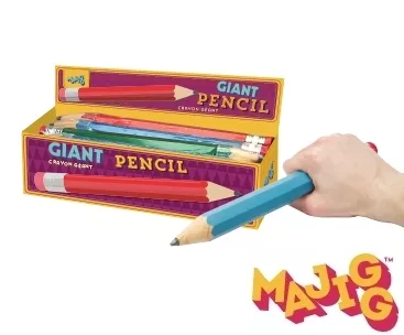 Creion uriaș cu gumă de șters 