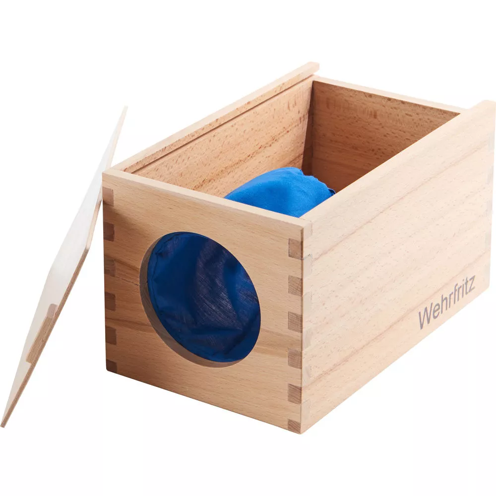 Cutie senzorială din lemn, 25 x 15 x 15 cm
