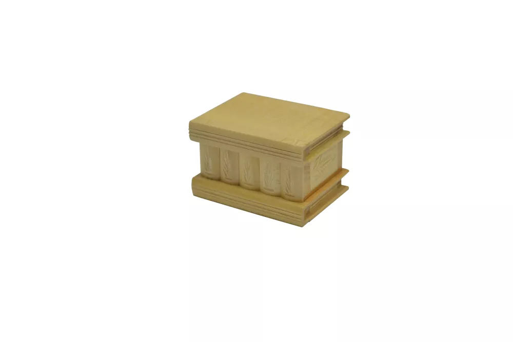 Cutiuță mini din lemn în formă de cufăr
