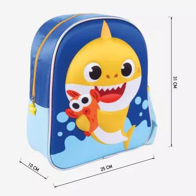 Ghiozdan 3D - Baby Shark, 25 x 31 x 10 cm