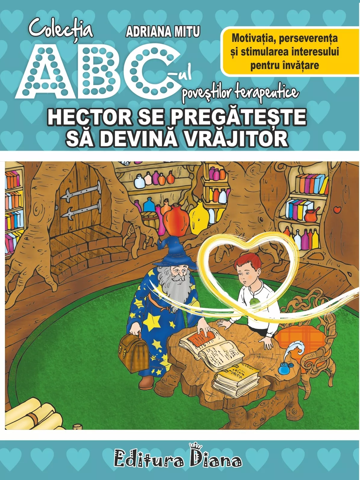 Hector se pregătește să devină vrăjitor -Motivația, perseverența și stimularea interesului pentru învățare - Set Puzzle + poveste terapeutică