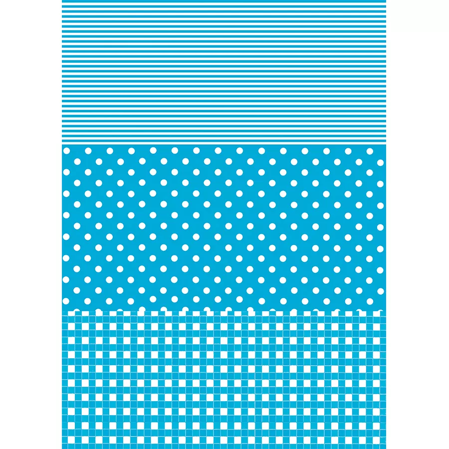 Hârtie decopatch- Albastru - buline/dungi